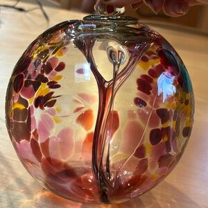 Iron Art Glass witch ball